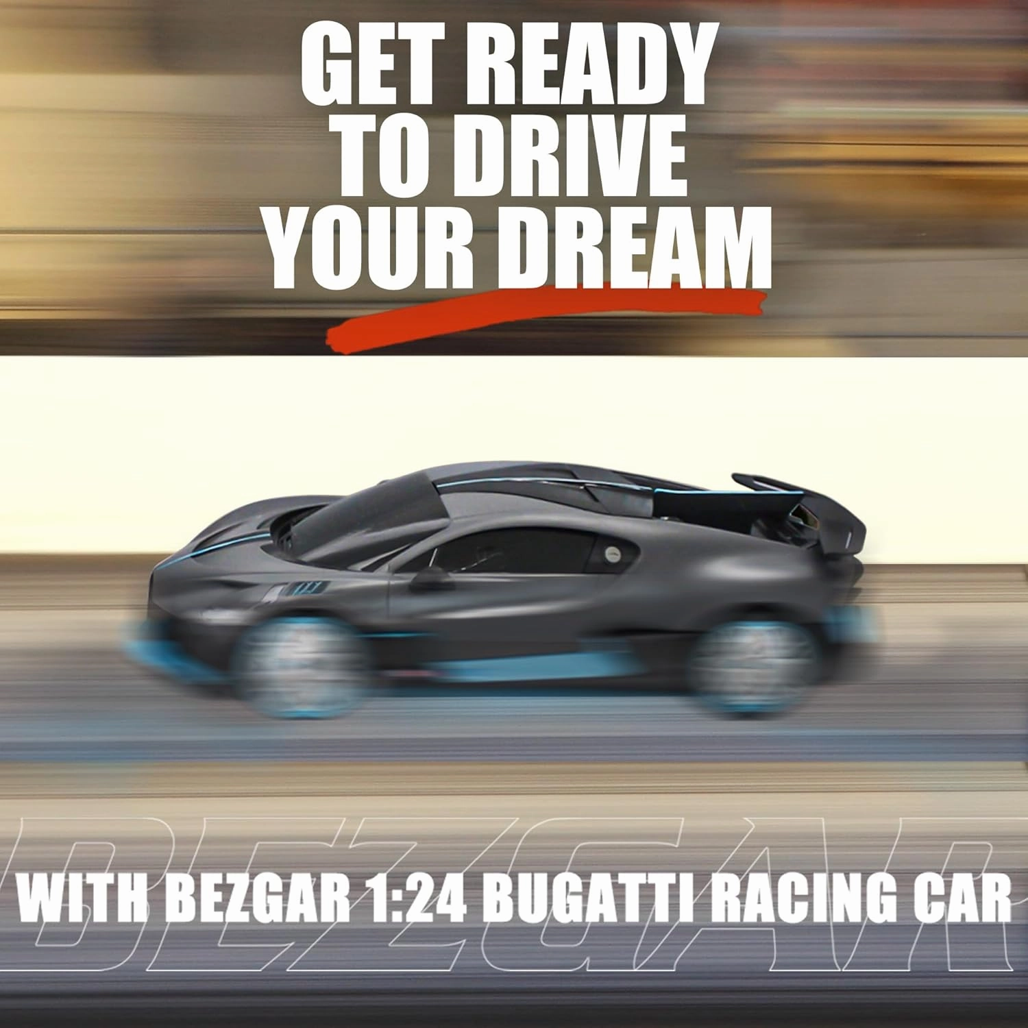 BEZGAR Bugatti Remote Control Car for Boys- 1:24 Officially Licensed Bugatti RC Cars, Electric Sport Racing Hobby Bugatti Toy Car Model Vehicle for Boys, Girls and Adults