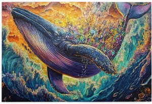 Big Fish with Colorful Barnacles，1000 Pcs Wooden Jigsaw Puzzles for Adults, Let Your Imagination Run Wild，Challenge to Yourself，Party Events to Bring People Closer Together