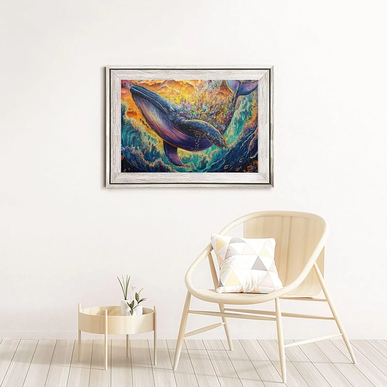 Big Fish with Colorful Barnacles，1000 Pcs Wooden Jigsaw Puzzles for Adults, Let Your Imagination Run Wild，Challenge to Yourself，Party Events to Bring People Closer Together
