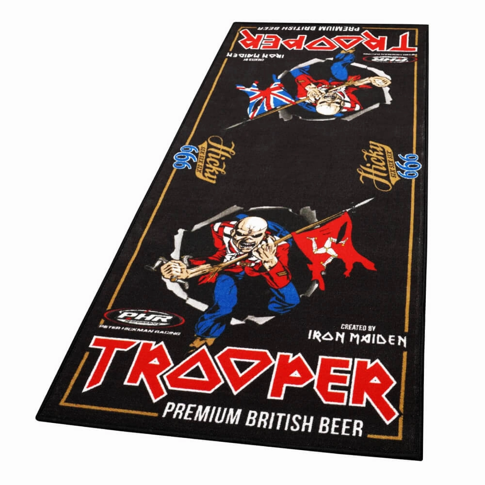 Biketek Iron Maiden Trooper Limited Edition Garage Mat