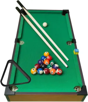 Billiards Game Mini Tabletop Pool Table Set Board Games Triangle Rack Household Game Balls Desktop Snooker Table for Bedroom