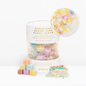 Bonblissity Sugar Cubes Candy Scrub, 30 pcs - Sugar Body Scrub Gift Set with Assorted Scents, Gentle Hand, Feet, and Body Exfoliator Turns into Lotions, Spa Small Gifts for Women and Men, Travel Size