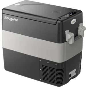 BougeRV 12V Portable Refrigerator Fridge Freezer Portable Car Fridge 53 Quart Electric Cooler12V/24V DC 110~240 V AC for RV Truck Jeep Pickup SUV Van Boat Camping Tailgating Road Trip Outdoor Travel
