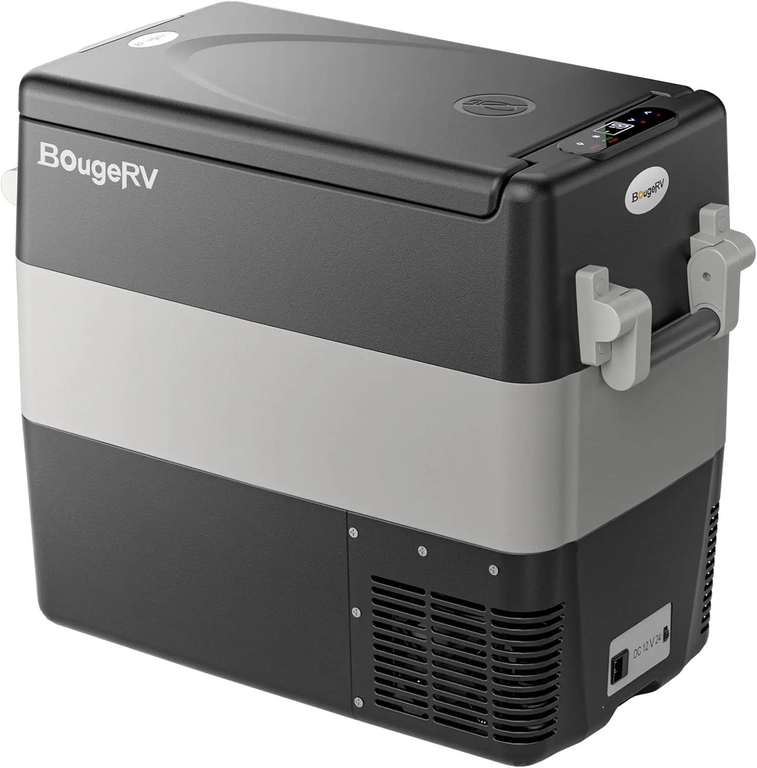 BougeRV 12V Portable Refrigerator Fridge Freezer Portable Car Fridge 53 Quart Electric Cooler12V/24V DC 110~240 V AC for RV Truck Jeep Pickup SUV Van Boat Camping Tailgating Road Trip Outdoor Travel