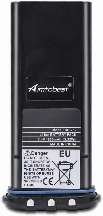 BP252 BP-252 1800mAh Li-ion Battery Compatible for ICOM IC-M34 IC-M36 M34 M36 Portable Radios