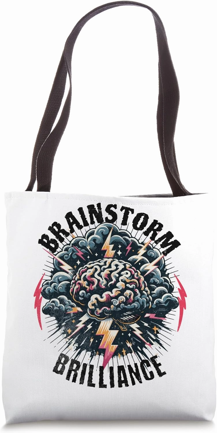 Brainstorm Brilliance Mind Spark Cognitive Science Mental Tote Bag