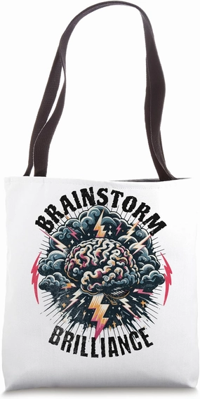Brainstorm Brilliance Mind Spark Cognitive Science Mental Tote Bag