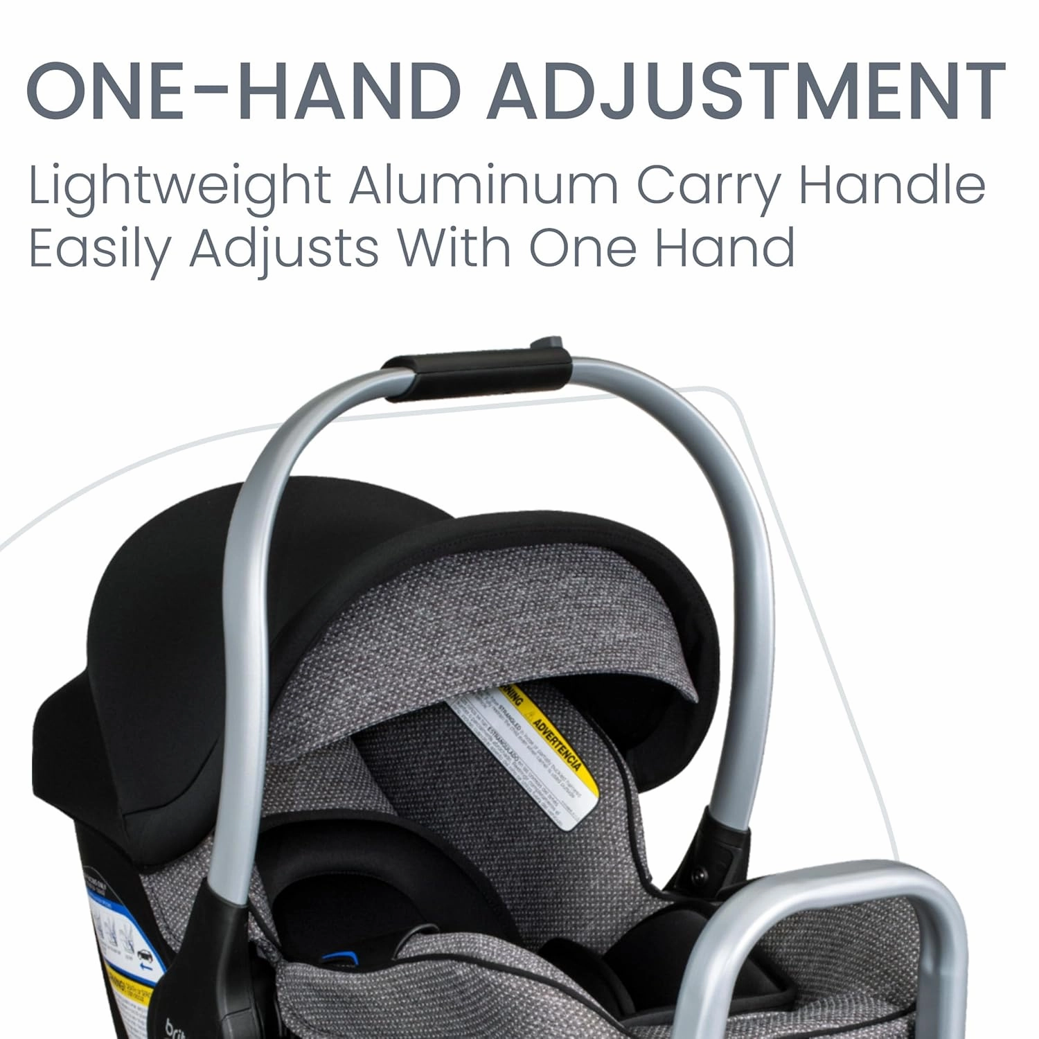 Britax Willow SC Infant Car Seat, Rear Facing Car Seat with Alpine Base, ClickTight Technology, RightSize System, Pindot Onyx