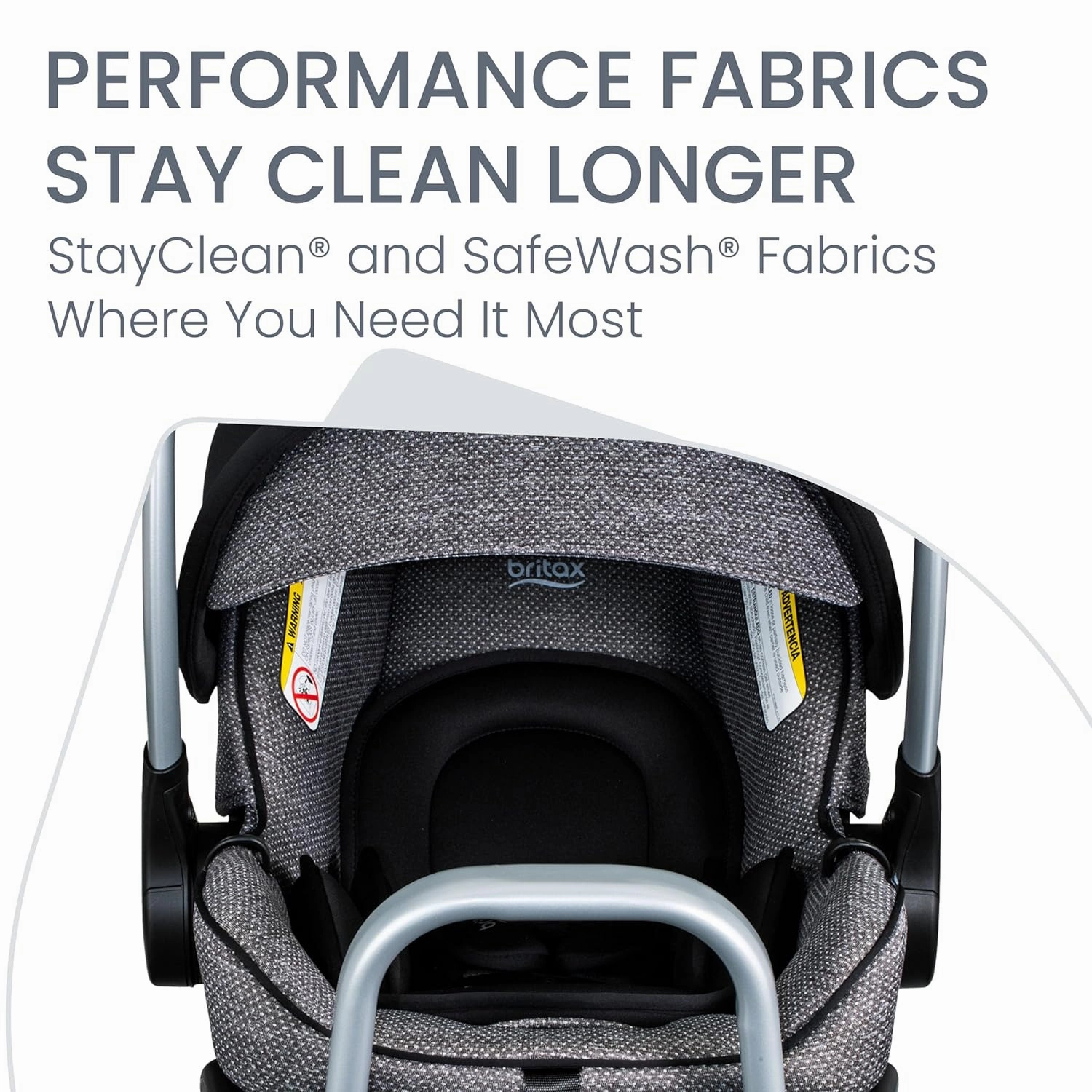 Britax Willow SC Infant Car Seat, Rear Facing Car Seat with Alpine Base, ClickTight Technology, RightSize System, Pindot Onyx