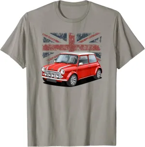 British Classic Car Red Mini sports car T-Shirt