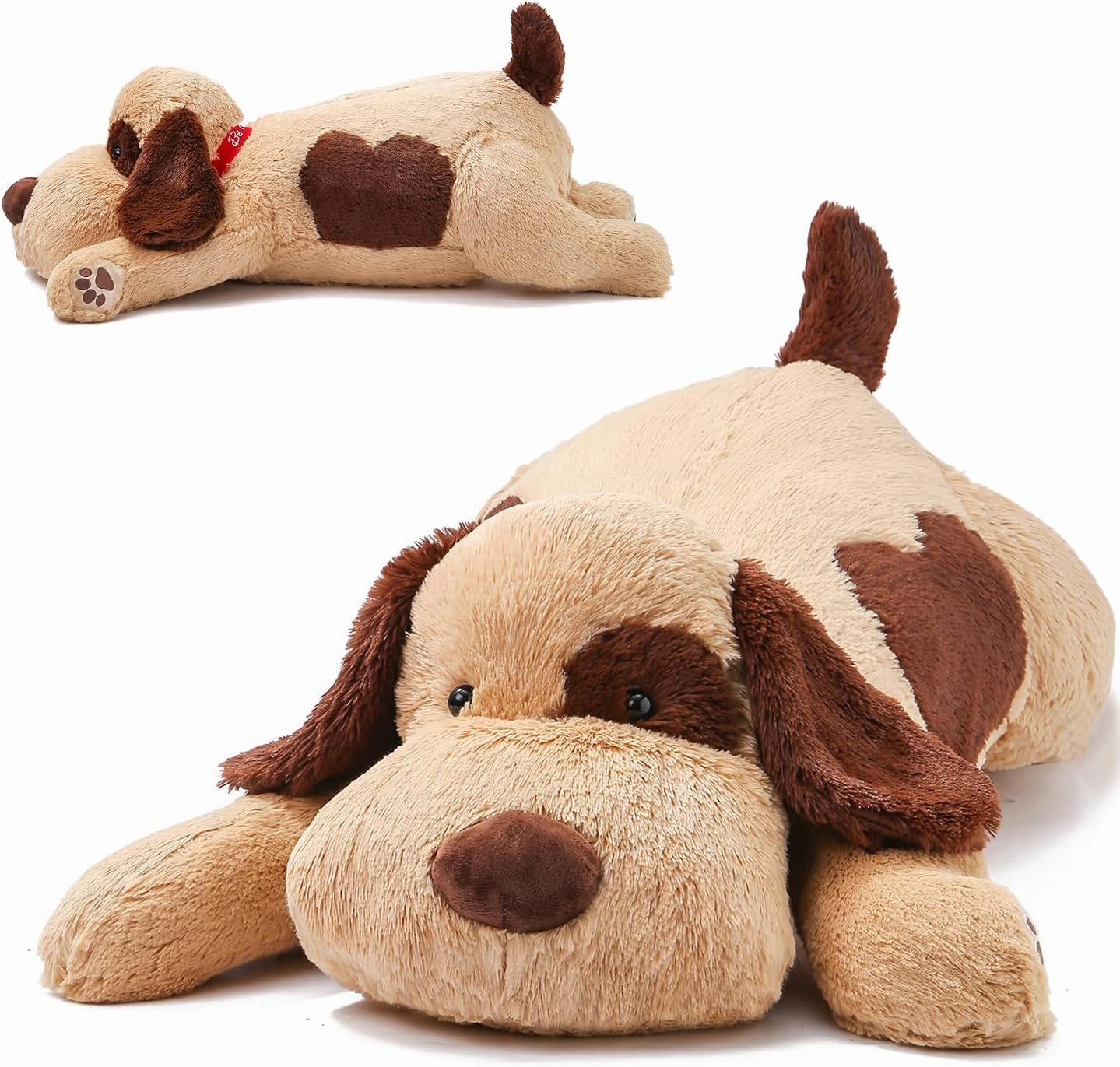Brown Dog Weighted Stuffed Animals, 30 Inch 5.5 lbs Weighted Plush Animals, Soft Big Puppy Plush Pillow Toy, Gifts for Kids, Boys and Girls Adults (30" 5.5lbs)