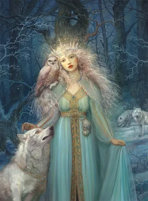 Buffalo Games - Annie Stegg Gerard - The Snow Queen - 1000 Piece Jigsaw Puzzle for Adults - Challenging Puzzle Perfect for Game Nights - Finished Size is 26.75 x 19.75