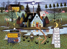 Buffalo Games - Charles Wysocki - Know it All - 1000 Piece Jigsaw Puzzle for Adults -Challenging Puzzle Perfect for Game Nights - Finished Size is 26.75 x 19.75