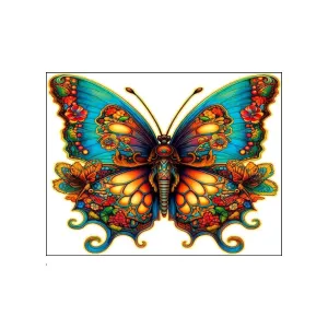 Butterfly 'Rich and Colorful' 3D Wood Jigsaw Puzzle