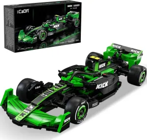 C55032W Kick Sauber F1 Team C44 Racing Building Set,MOC 1:24 Racing Car Brick Kit,Collectible Display Model for Adults Home Decor（314 pcs）