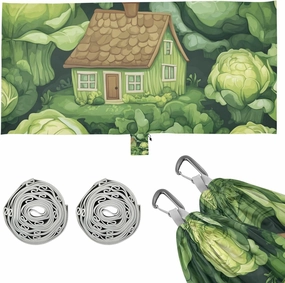 Cabbage House Green Outdoor Hammocks Indoor Hammock for Indoor Outdoor Patio