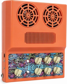 Caline 20W Electric Guitar Amp Rechargeable Mini Amplifer Combo for Desktop Practice with Distortion, Delay, Aux in and Headphone Jack, CA-100 G