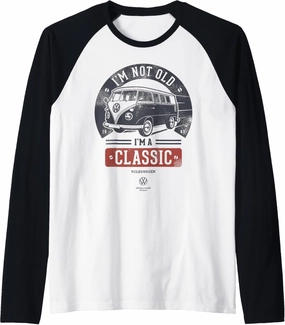 Camper Van I'm A Classic Father's Day Raglan Baseball Tee