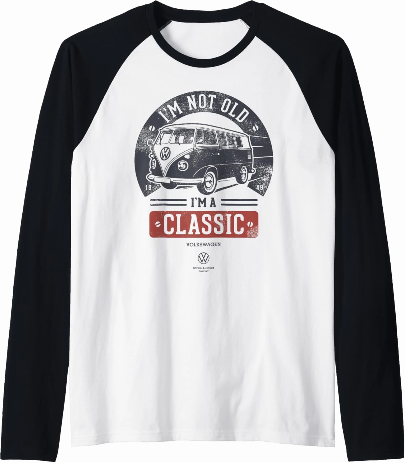 Camper Van I'm A Classic Father's Day Raglan Baseball Tee