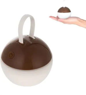 Camping Lantern Outdoor Waterproof Camping Light LED Hanging Tent Light Rechargeable Mini Light Portable Light for Camping Hiking Fishing (Color : Brown)