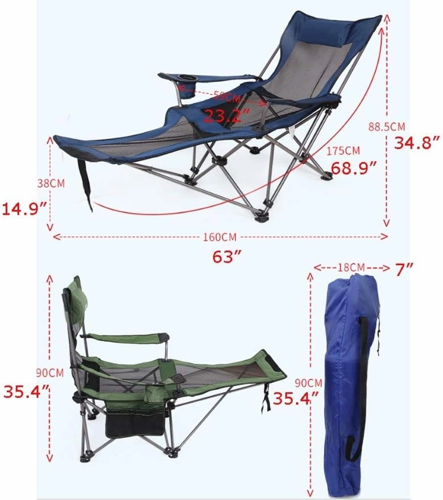 Camping Chair Camp Chair Outdoor Folding Camping Chair Recliner Portable Back Fishing Chair Leisure Stool Beach Break Chair Sports Chair Folding Chairs Outdoor Fishing Ch,A