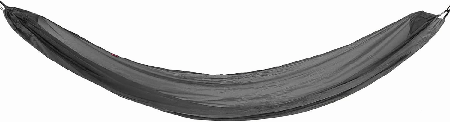 Camping Hammock Portable Parachute Hammock with Storage Bag and Snap Hook for Outdoor Activities Blue (Gray)