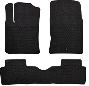 Car Floor Mats Custom Fit for Hyundai Kona 2018 2019 2020 2021 2022 2023 (Non Electric Models) Odorless Washable Heavy Duty Rubber (All Weather) Floor Liners Red