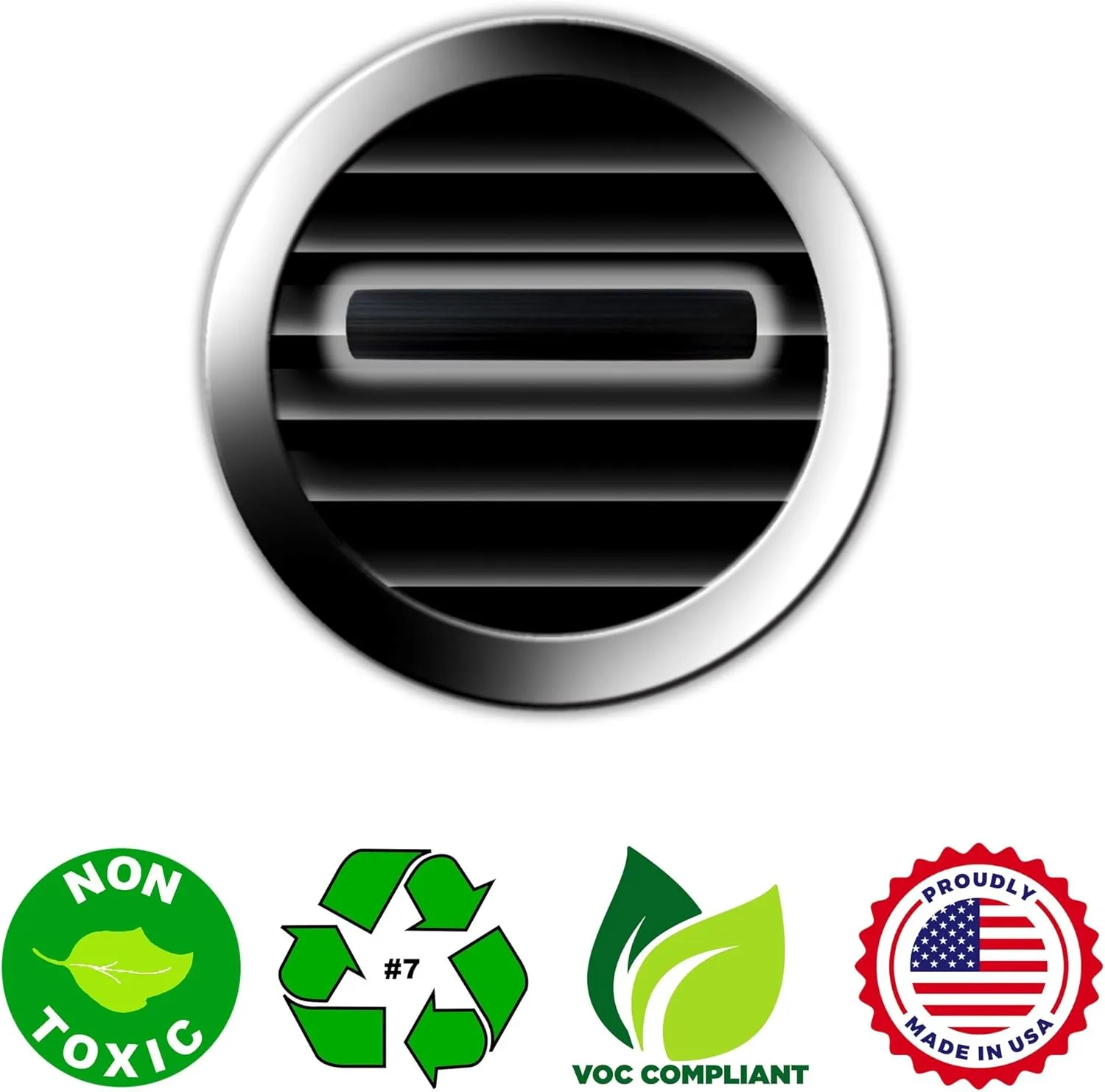 Car Vent Clips Air Freshener Stealth Stix Car Vent Clips that Slip on Vent Blade, 4-Pack/16-Stix (Vanilla)
