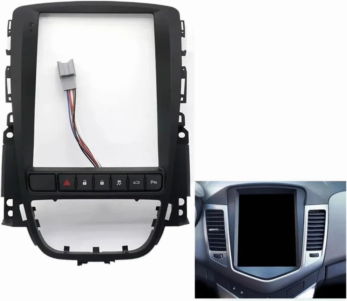 Car DVD Player Frame 9.7'' Compatible with Buick Excelle GT/Opel Astra 2006-2014 Navigation Panel Car Radio Frame Android(Frame Cable Canbus)
