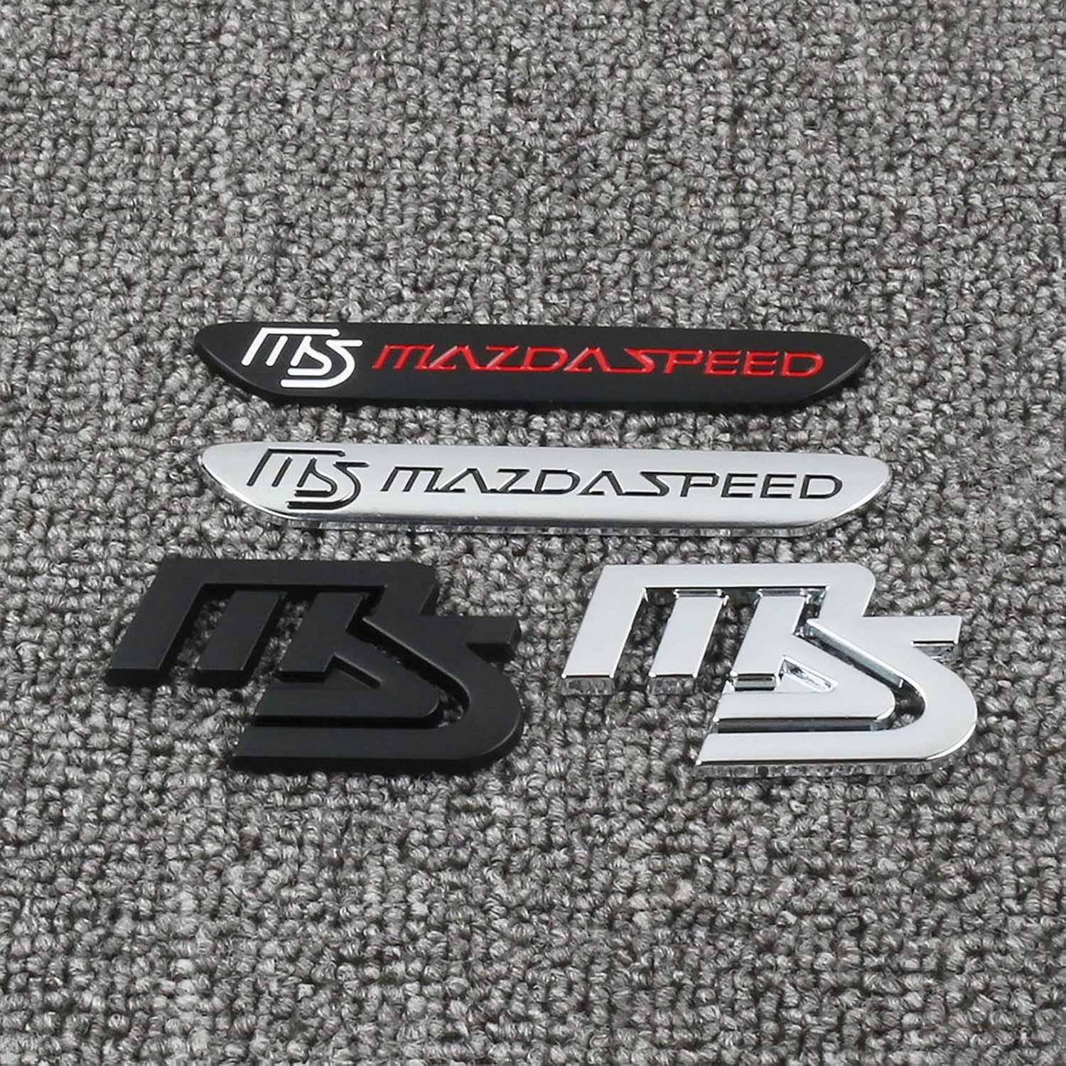 Car Logo Badge Stickers for Mazda Mazda 3 Mazda 6 CX-3 CX-5 MS 3D Metal Sport Sticker Car Sticker with 3M Adhesive Car Exterior Decoration Accessories,B2