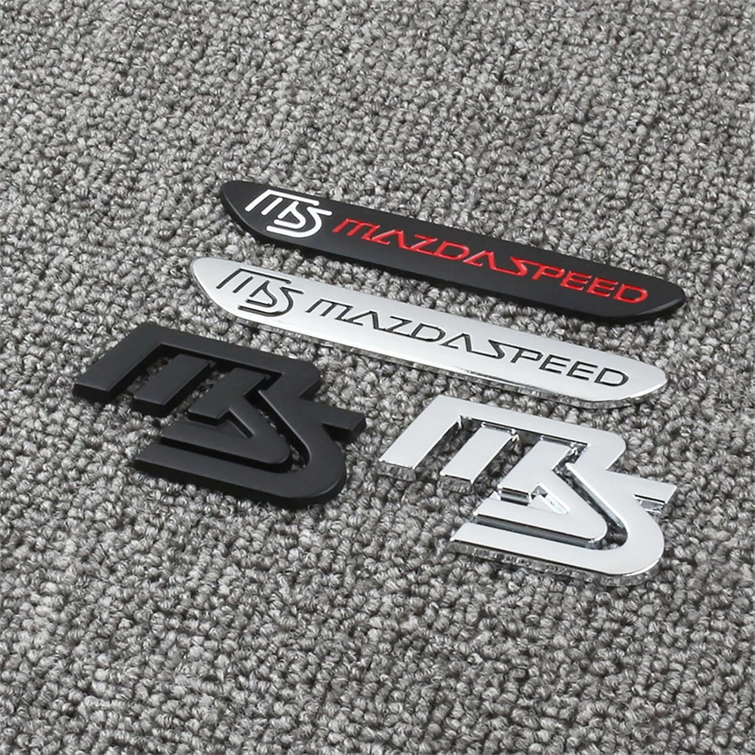 Car Logo Badge Stickers for Mazda Mazda 3 Mazda 6 CX-3 CX-5 MS 3D Metal Sport Sticker Car Sticker with 3M Adhesive Car Exterior Decoration Accessories,B2