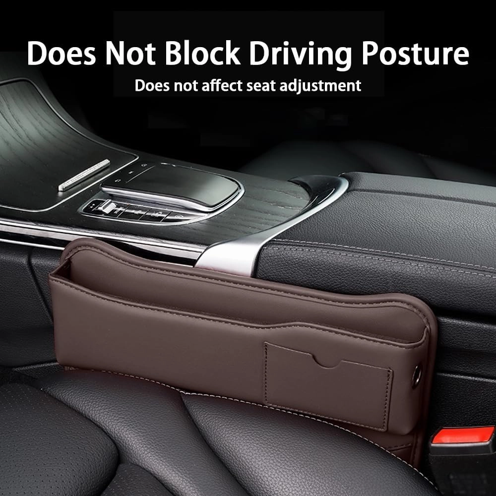 Car Seat Gap Storage Box for Mercedes Benz/AMG S-Class Sedan W223 W222 W221 W140 W126 V223 V222 V221, Car Storage Box Seat Gap Storage Box Car Clamp Storage Bag Neat Car Supplies