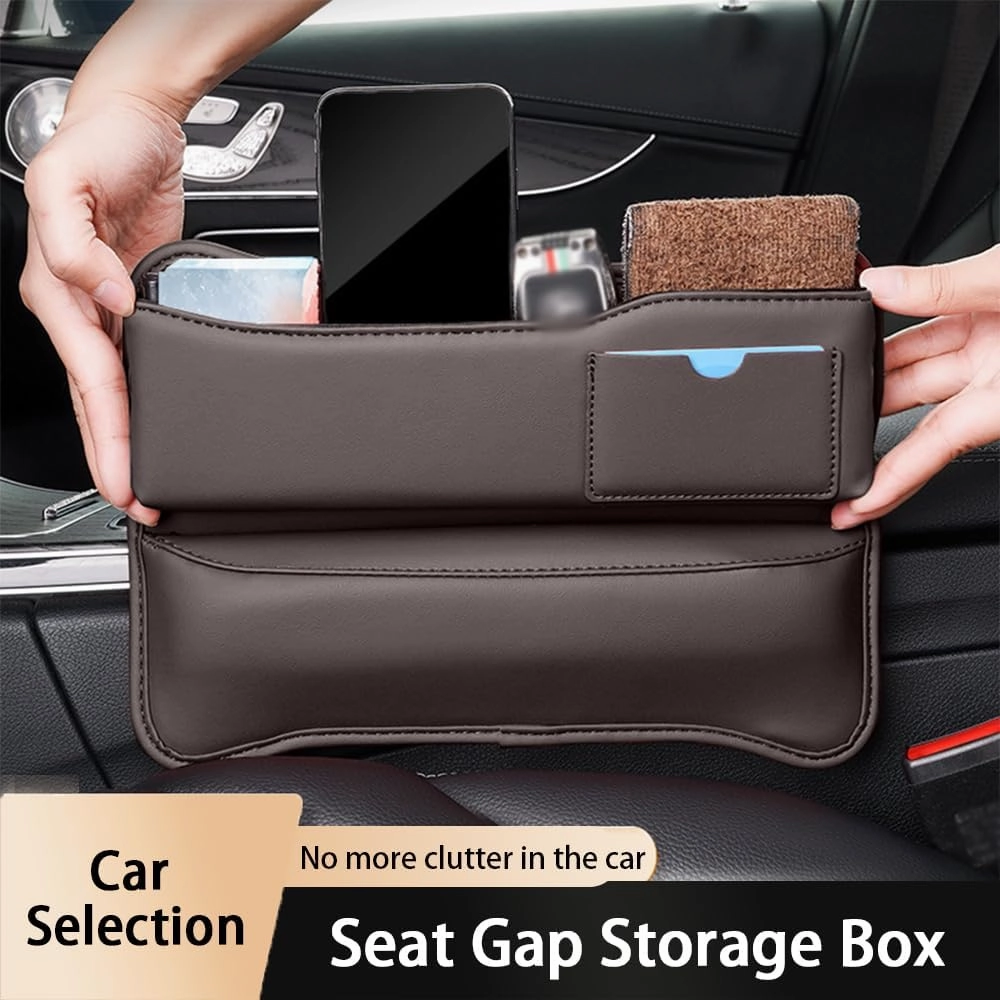 Car Seat Gap Storage Box for Mercedes Benz/AMG S-Class Sedan W223 W222 W221 W140 W126 V223 V222 V221, Car Storage Box Seat Gap Storage Box Car Clamp Storage Bag Neat Car Supplies