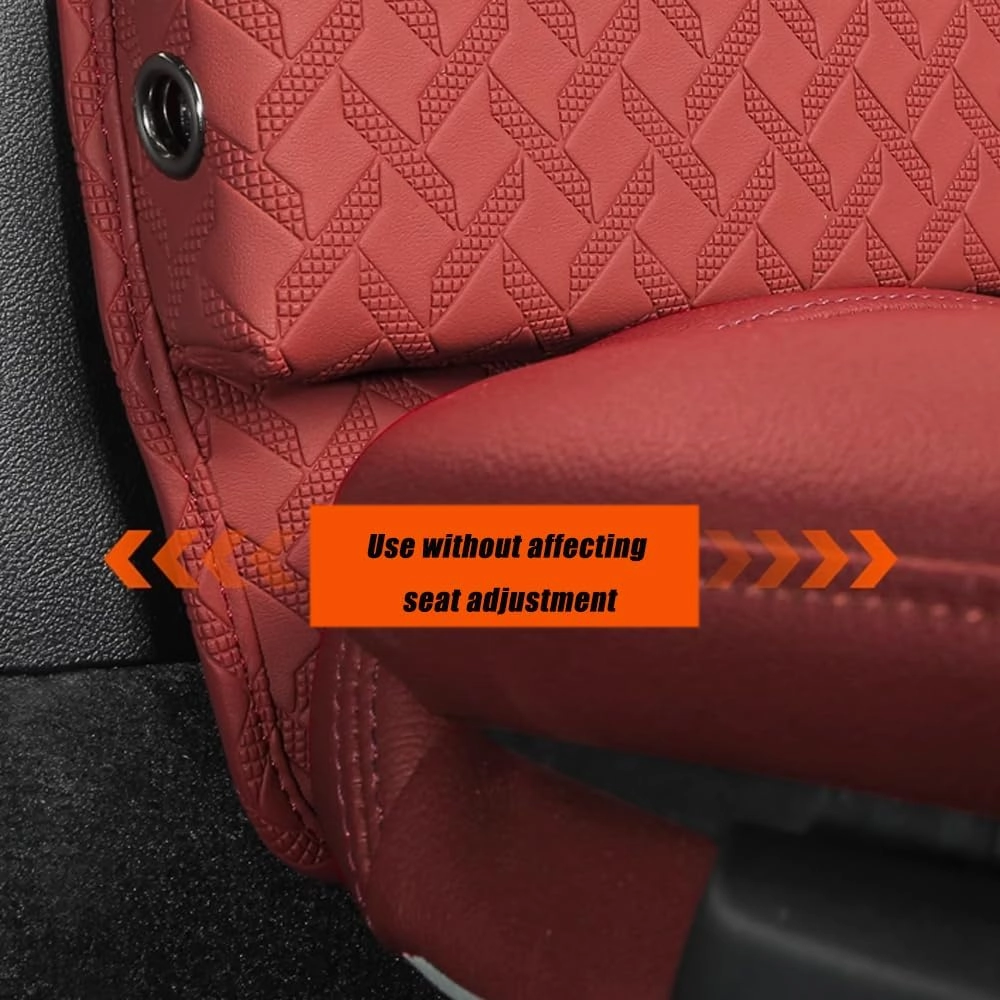Car Seat Storage Box for Lexus ES/GX/is/LBX/LC/LM/LS/LX/NX/RC/RX, Premium Leather Car Storage Box Car Tidy Essentials with USB Charging Hole,C Orange