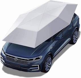 Car Sunshades Car Automatic Tent, Portable Folded Car Umbrella Carport Canopy with Anti-UV, Water-Proof, Proof Wind, Snow, Falling Objects 189X91 inch 4.8X2.3 M, Remote Control