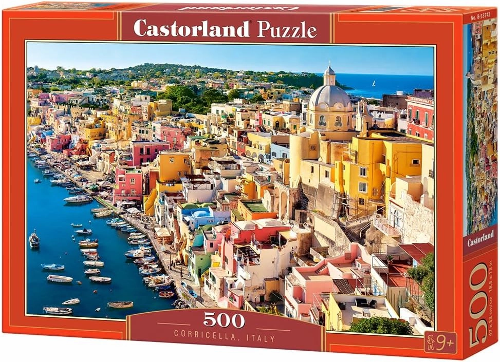 CASTORLAND 500 Piece Jigsaw Puzzles, Corricella, Italy, Seaside, Summer Holiday Place, Adult Puzzle, Castorland B-53742