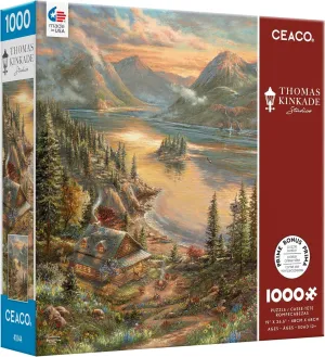 Ceaco - Thomas Kinkade - Lakeside Splendor - 1000 Piece Jigsaw Puzzle