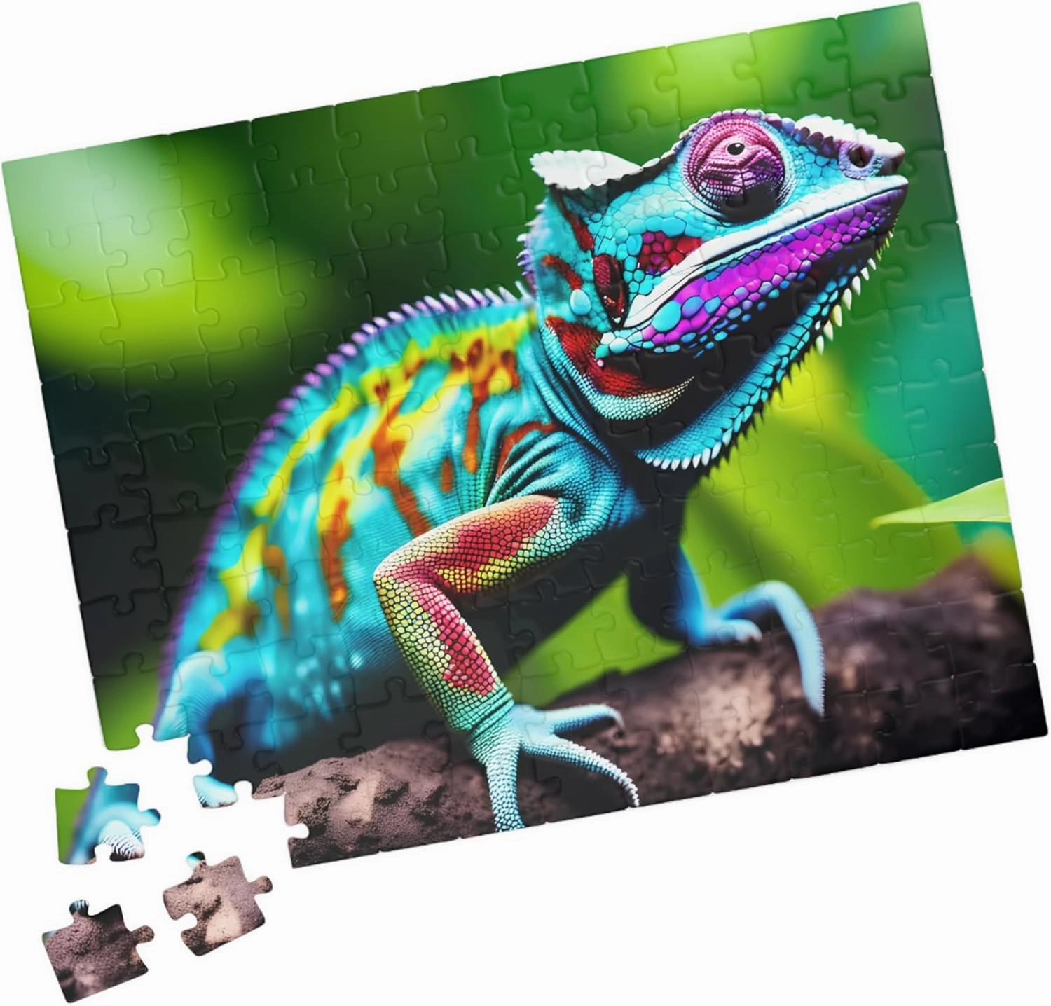 Chameleon Camouflage Puzzle – Stunning Jungle Challenge with Hidden Wildlife for Puzzle Lovers