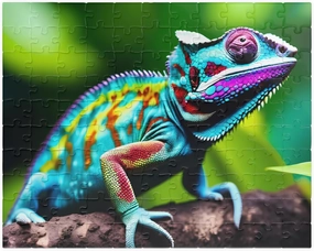 Chameleon Camouflage Puzzle – Stunning Jungle Challenge with Hidden Wildlife for Puzzle Lovers