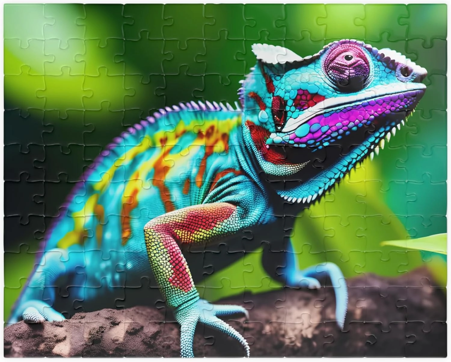 Chameleon Camouflage Puzzle – Stunning Jungle Challenge with Hidden Wildlife for Puzzle Lovers