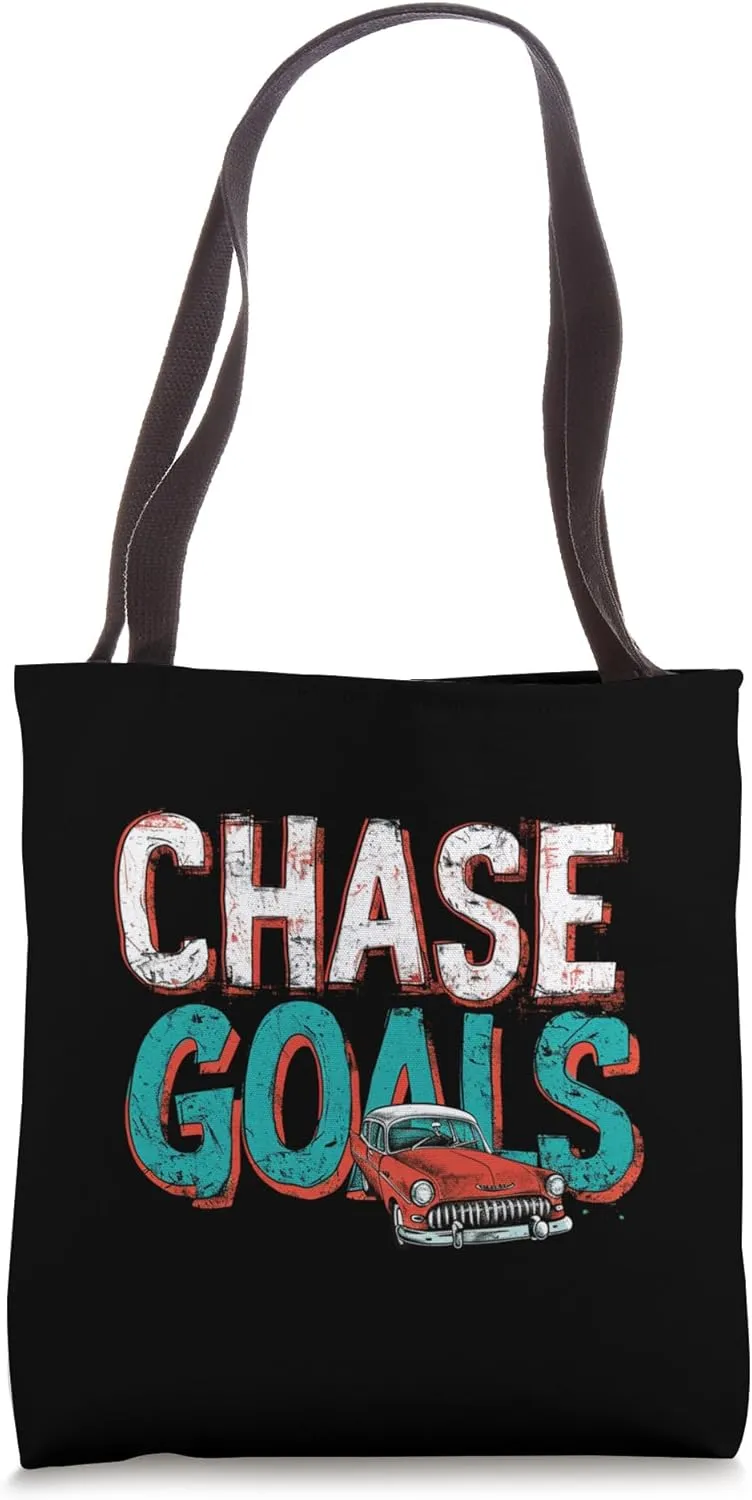 Chase goals with cool classic car costume Tote Bag