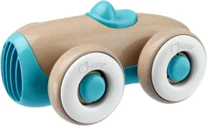 Chicco Eco  Car, Toy Car with Free Wheels, Paint-Free, Made of Recycled Plastic and Bioplastic, Vintage Design, Suitable for Eye-Hand Coordination, Toy for Children from 1 Up to 3 Years, Light Blue