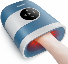 CINCOM Upgraded Hand Massager with Heat and Compression for Arthritis and Carpal Tunnel - Cordless & Rechargeable, Gifts for Women - FSA HSA Eligible