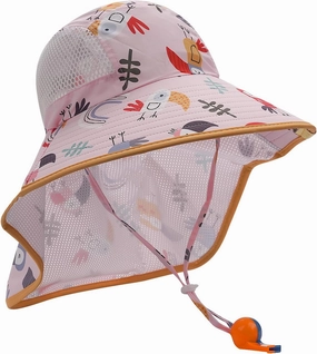 CLAPE UPF50  Kids Sun Hat Mesh Bucket Caps with Neck Flap Summer Beach Hat Infant Play Caps Fisherman Travel Caps for Camping