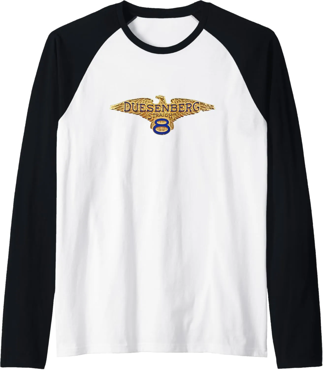 Classic Duesenberg Vintage Car Enthusiast Raglan Baseball Tee