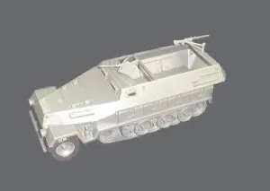Classic Toy Soldiers Hanomag WWII German Truck 1:32-1:35 Scale, Gray, Portable, Weather Resistant, Boys Aged 6-12, Unisex