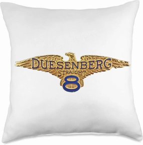 Classic Duesenberg Vintage Car Enthusiast Throw Pillow