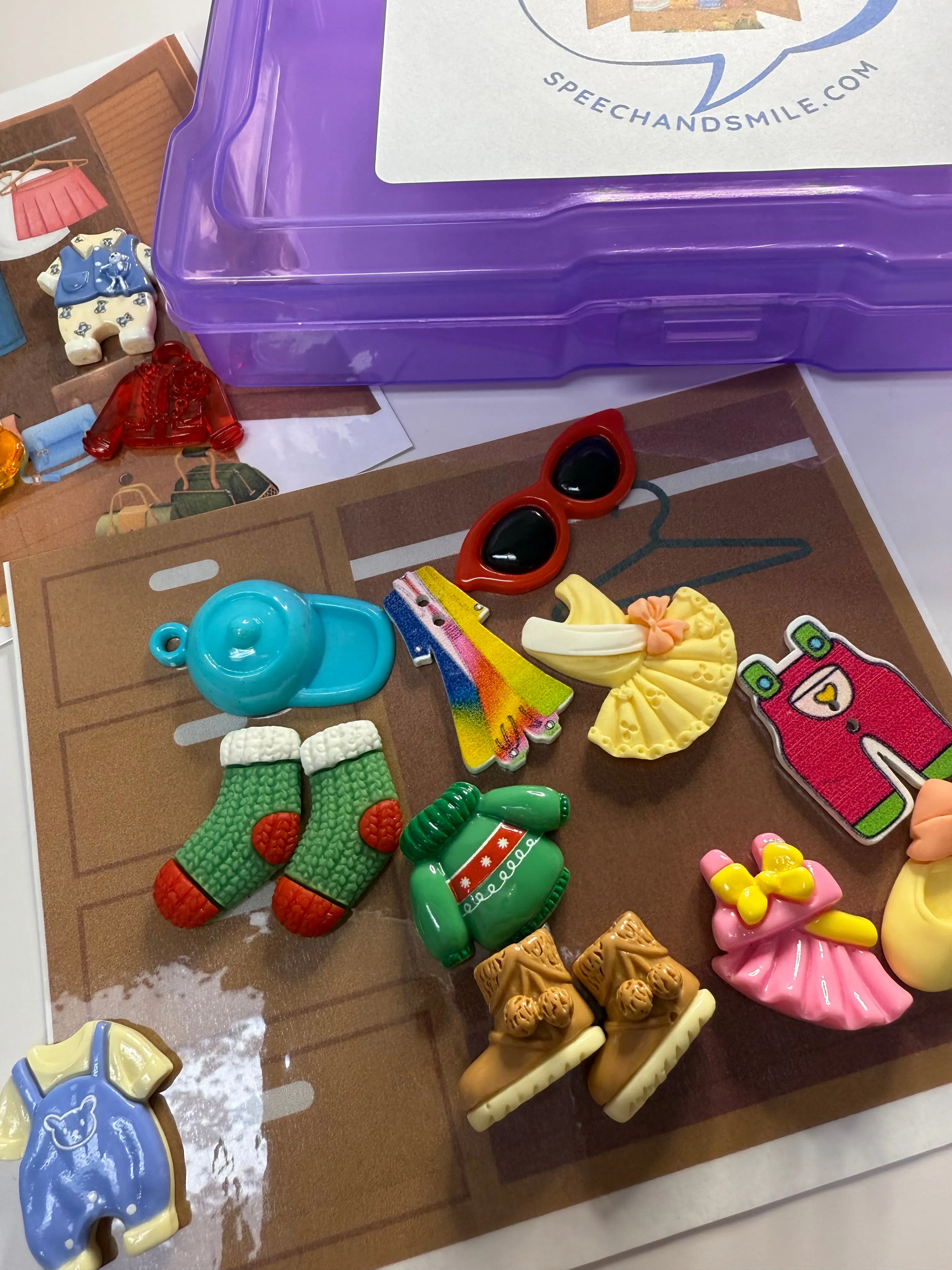 Clothing Theme Mini Objects Speech Therapy Minis Objects Language Task Box