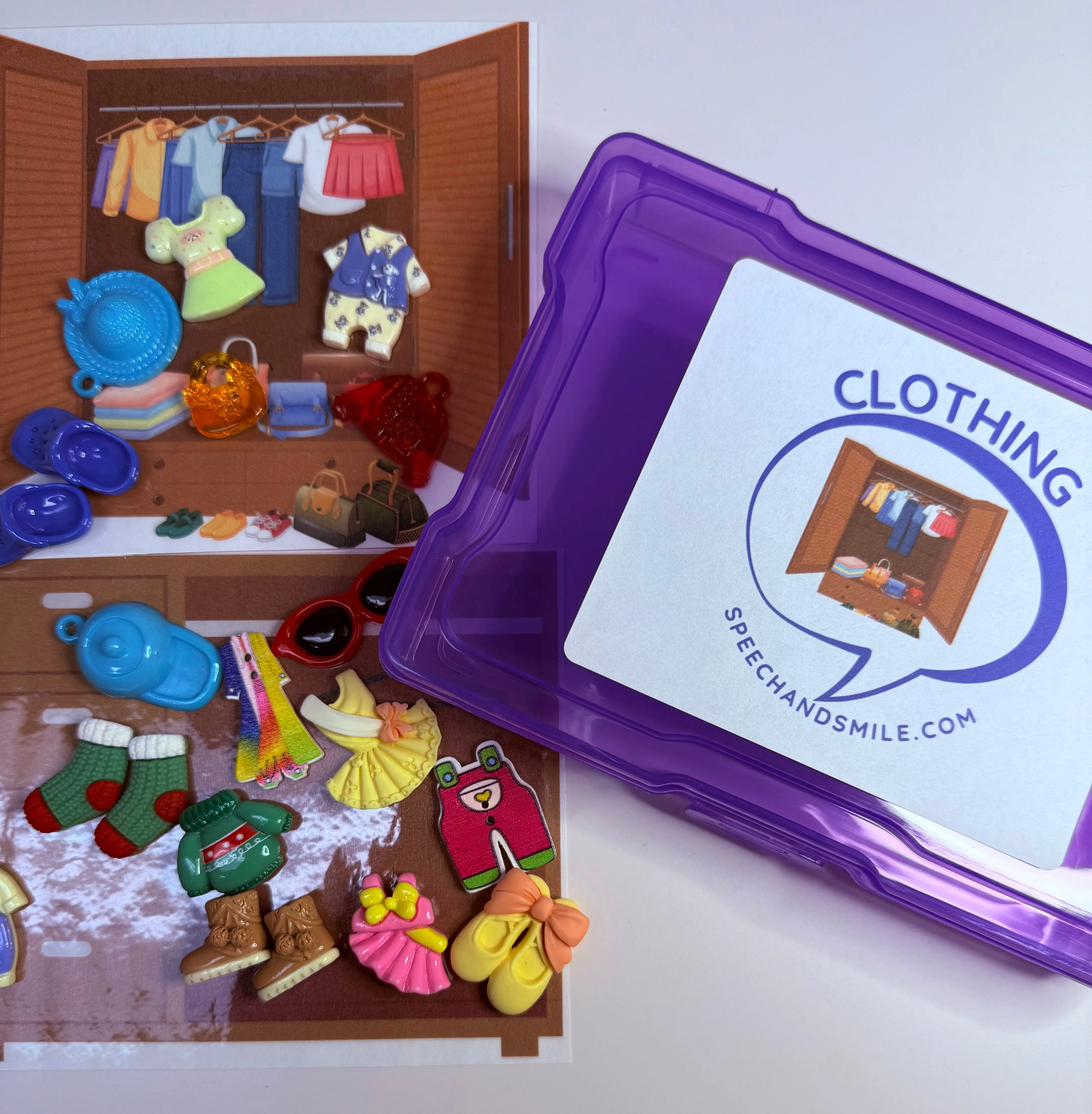 Clothing Theme Mini Objects Speech Therapy Minis Objects Language Task Box