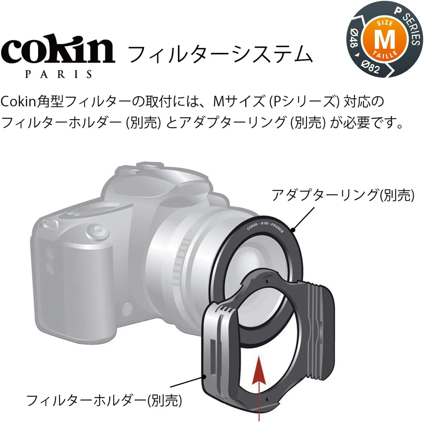 Cokin Square Filter Black & White Creative Kit - Includes Yellow (001), Orange (002), Red (003), Green (004) for M (P) Series Holder - 84mm X 84mm
